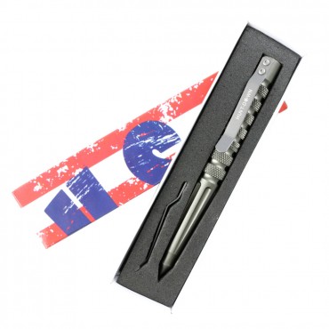 Hunt-Down New Powerful 6 in. Grey Survival Tactical Pen For Self Defence
