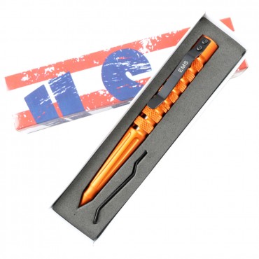 Hunt-Down New Powerful 6 in. Orange EMS Survival Tactical Pen For Self Defense