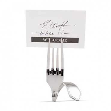 Twisted Fork Place Card Holders - Pack of 8