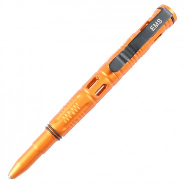 Hunt-Down New 6 in. Orange EMS Tactical Pen For Self Defense with Glass Breaker