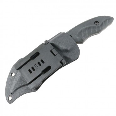Hunt-Down 10 in. Full Tang Hunting Knife Stainless Steel Blade Sheath with Belt Clip
