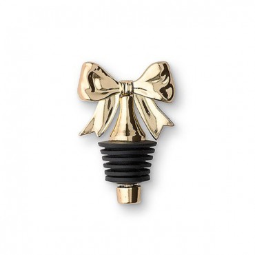 Dainty Gold Bow Bottle Stopper - Pack of 6