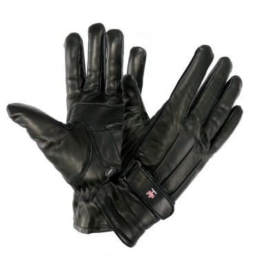 Perrini Black Genuine Cowhide Leather Winter Gloves All Sizes
