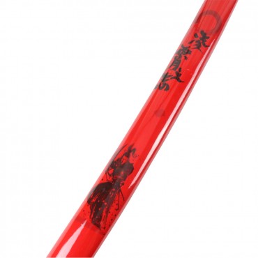 3 Piece Red Samurai Katana Sword Set Carbon Steel Blades with Stand Good Quality
