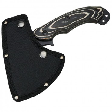 TheBoneEdge Tactical 9 in. Axe Stainless Steel Blade Wooden Handle