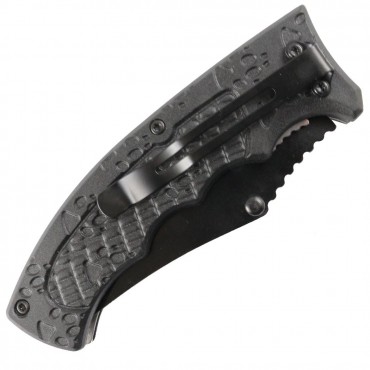 Hunt-Down 8 in. Rainbow Tiger Paw Stainless 3CR13 Steel Spring Assisted Folding Knife