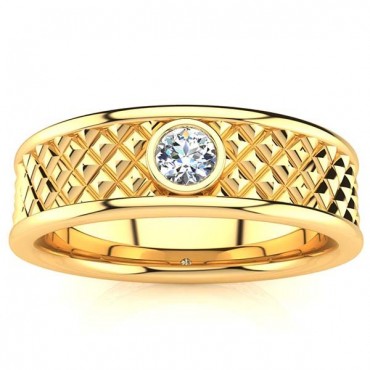 Adam Diamond Ring - Yellow Gold