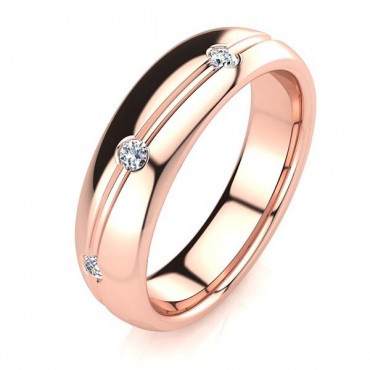 Adrian Diamond Ring - Rose Gold