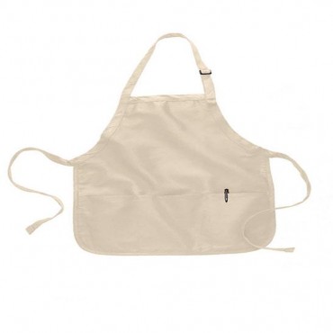 Short Length Apron with Pocket