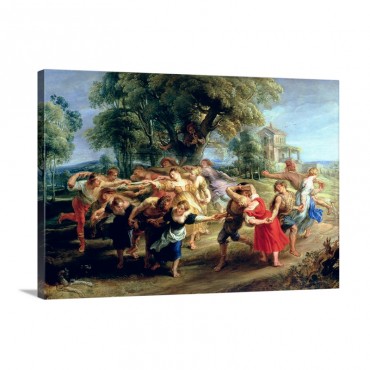 A Peasant Dance 1636 40 Wall Art - Canvas - Gallery Wrap