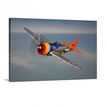 A Republic P 47D Thunderbolt In Flight Wall Art - Canvas - Gallery Wrap