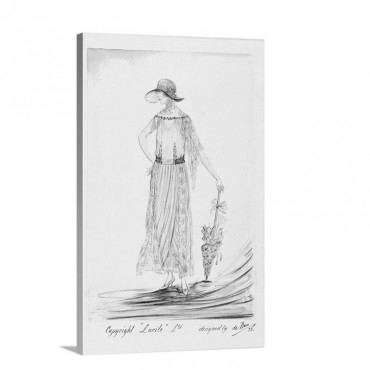 A Day Dress 1923 Wall Art - Canvas - Gallery Wrap