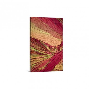 A Photomicrograph A Picture Taken Through A Microscope Of Salicylic Acid Wall Art - Canvas - Gallery Wrap