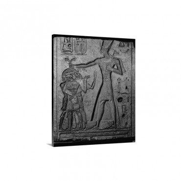 A Relief Of Ramses I I Smiting His Enemies Wall Art - Canvas - Gallery Wrap