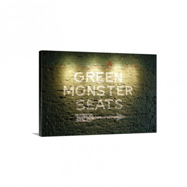 A Sign Leading To The Green Monster Seats At Fenway Park In Boston Massachusetts Wall Art - Canvas - Gallery Wrap