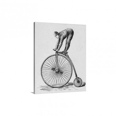 Acrobat Riding Bicycle Wall Art - Canvas - Gallery Wrap