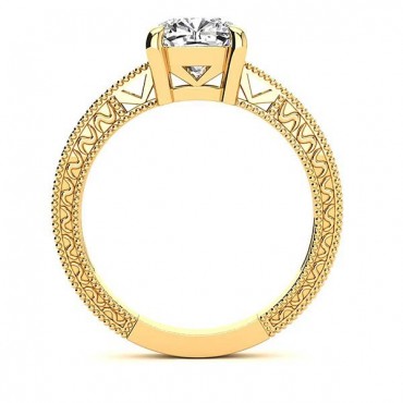 Adeline Moissanite Ring - Yellow Gold
