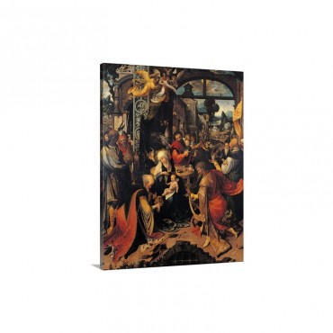 Adoration Of The Magi Nativity By Jan De Beer 1510 Brera Gallery Milan Italy Wall Art - Canvas - Gallery Wrap
