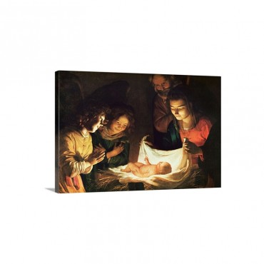 Adoration Of The Baby C 1620 Wall Art - Canvas - Gallery Wrap