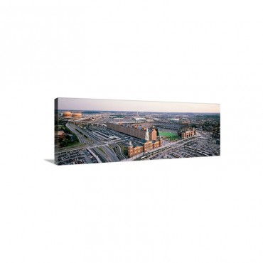 Aerial View Of A Baseball Field Baltimore Maryland Wall Art - Canvas - Gallery Wrap