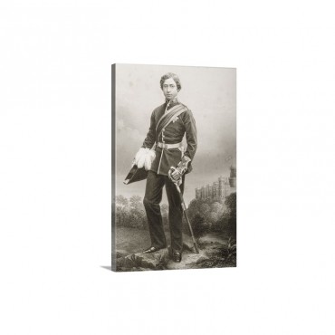 Albert Edward 1841 1910 Engraved By D J Pound From A Photograph From The Drawing Ro Wall Art - Canvas - Gallery Wrap