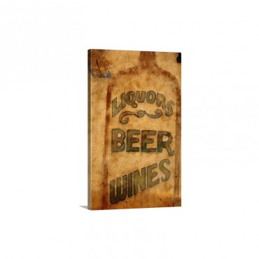 Alcohol Sign Wall Art - Canvas - Gallery Wrap