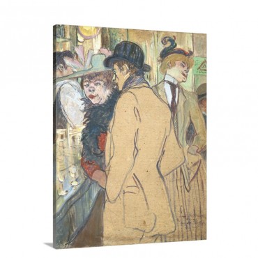 Alfred La Guigne By Henri De Toulouse Lautrec 1894 Wall Art - Canvas - Gallery Wrap