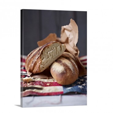 American Sour Dough Bread Wall Art - Canvas - Gallery Wrap