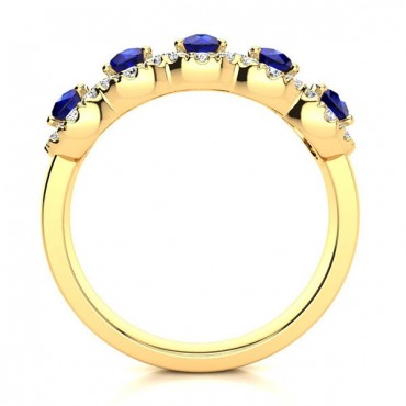 Amy Sapphire Ring - Yellow Gold