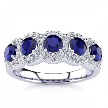 Amy Sapphire Ring - White Gold