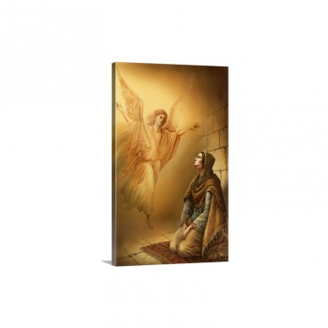 An Angel Visits Mary Wall Art - Canvas - Gallery Wrap
