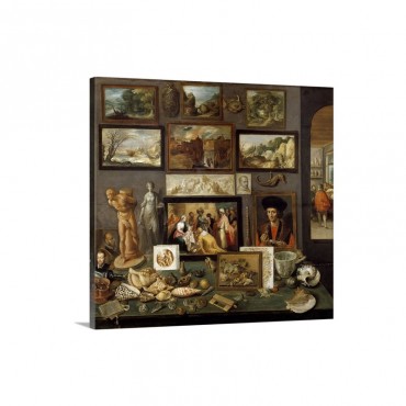 An Art And Curio Collection By Frans Francken I I The Younger Wall Art - Canvas - Gallery Wrap