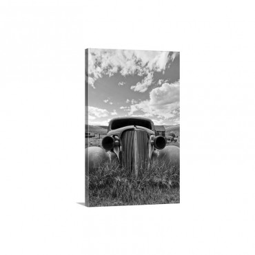 An Old Abandoned Car Rusts Away In The Ghost Town Of Bodie CA Wall Art - Canvas - Gallery Wrap