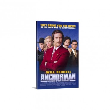 Anchorman The Legend Of Ron Burgundy 2004 Wall Art - Canvas - Gallery Wrap