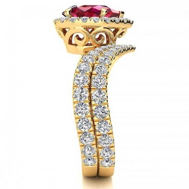 Anna Ruby Ring - Yellow Gold