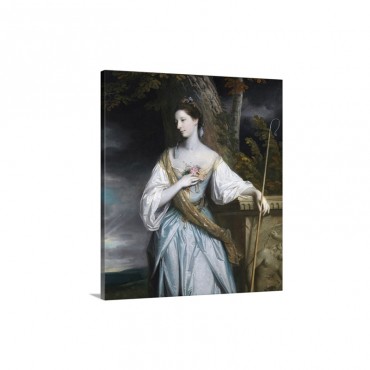 Anne Dashwood Countess Of Galloway By Sir Joshua Reynolds Wall Art - Canvas - Gallery Wrap