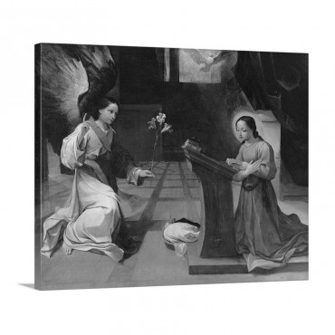 Annunciation By Ludovico Carracci C 1585  National Gallery Bologna Italy Wall Art - Canvas - Gallery Wrap