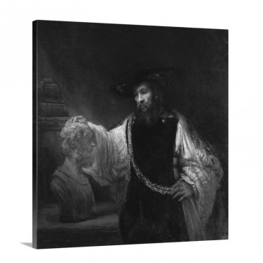 Aristotle With A Bust Of Homer By Rembrandt Harmensz Van Rijn Wall Art - Canvas - Gallery Wrap