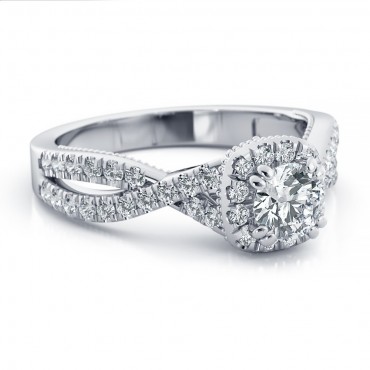 Aubrey Diamond Ring - White Gold