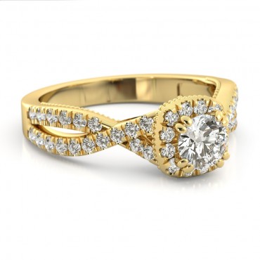 Aubrey Diamond Ring - Yellow Gold