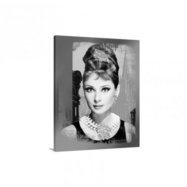 Audrey Hepburn Vienna Jewel Wall Art - Canvas - Gallery Wrap