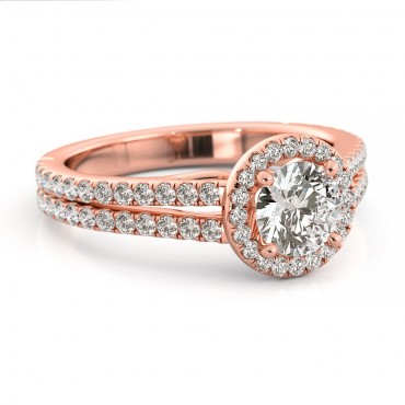 Ayala Diamond Ring - Rose Gold