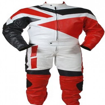 2 Piece Motorcycle Riding Racing Track Suit with padding All Leather Drag Suit Red