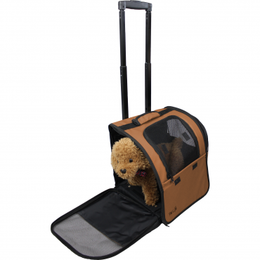 Wheeled Airline Approved Travel Pet Carrier - Beige 