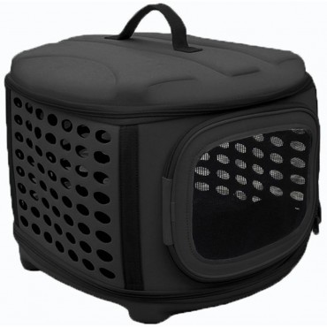 Circular Shelled Perforate Lightweight Collapsible Military Grade Transporter Pet Carrier 