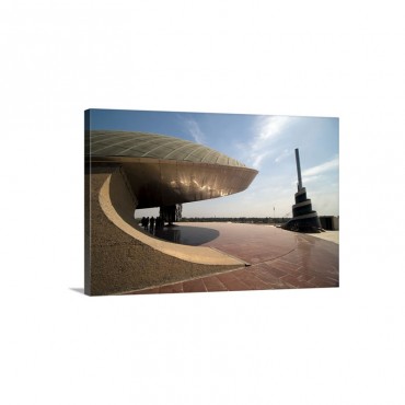 Baghdad Iraq A Great Dome Sits At 12 Degrees Over The Monument To The Unknown Soldier Wall Art - Canvas - Gallery Wrap