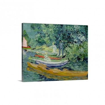 Bank Of The Oise At Auvers 1890 Wall Art - Canvas - Gallery Wrap