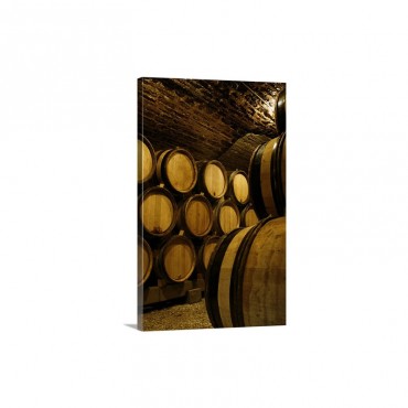 Barrels Of Wine Wall Art - Canvas - Gallery Wrap