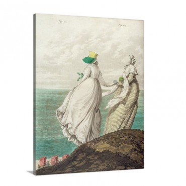 Bathing Place From Gallery Of Fashion 1797 Wall Art - Canvas - Gallery Wrap