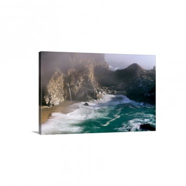 Beach Big Sur California USA Wall Art - Canvas - Gallery Wrap